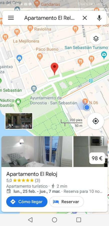 Apartamento El Reloj San Sebastián Dış mekan fotoğraf